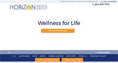 Desktop Screenshot of horizonmedicalgroup.com